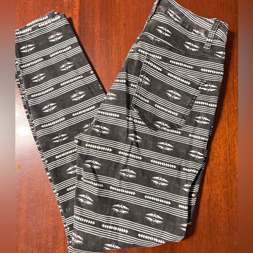 Cello Patterned Straight Leg Jeans